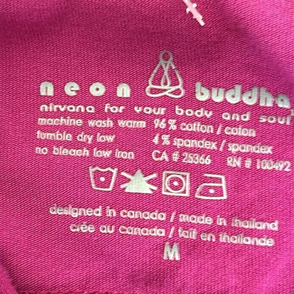 Neon Buddha fuchsia Purple Button-Up Jacket medium - Picture 6 of 6